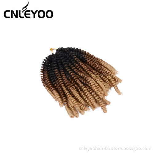 Wholesale 60 Roots Spring Twist Crochet Hair 8 inch 12 inch Passion Twist Pre-Looped Crochet Braids For Beauty